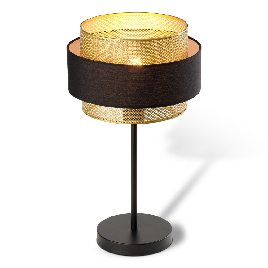 Osram - Lámpara de mesa DECOR HORNET 1xE27/10W/230V negra/dorada