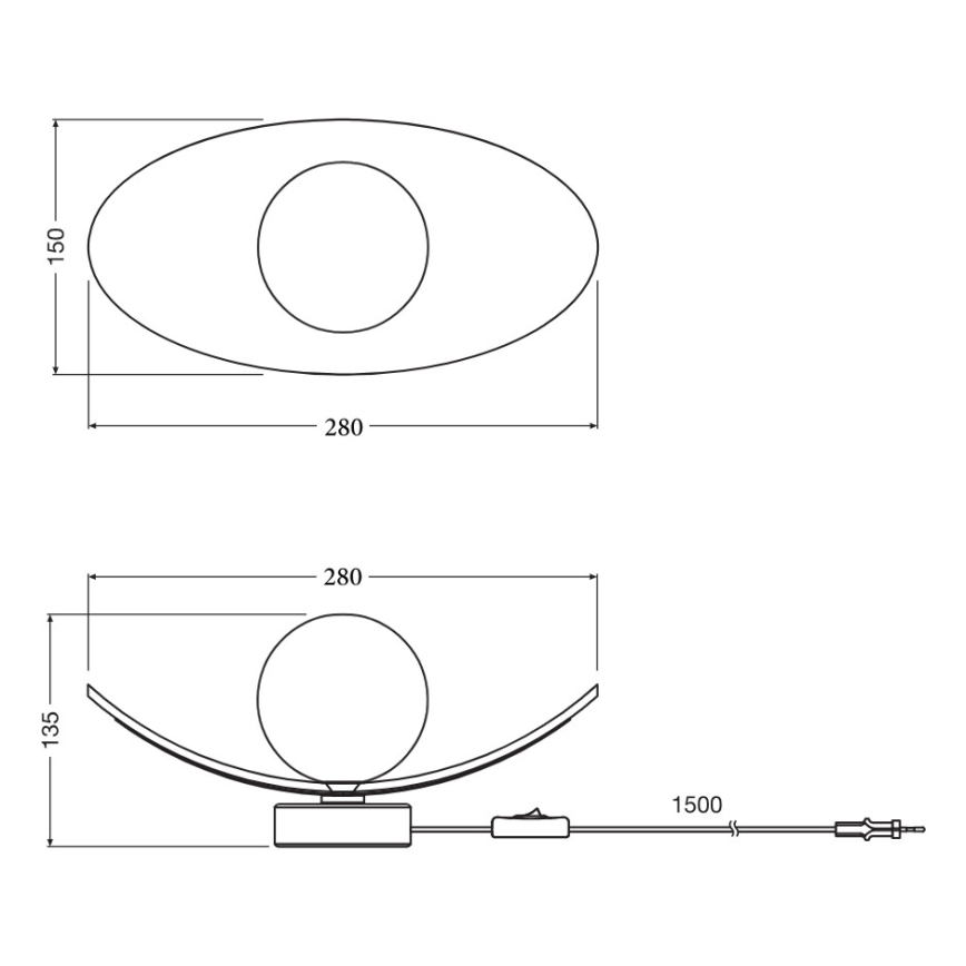 Osram - Lámpara de mesa DECOR PEARL 1xG9/5W/230V beige