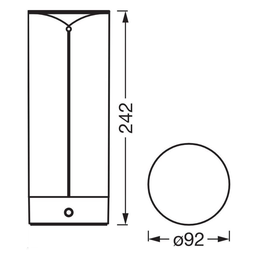 Osram - Lámpara de sobremesa para exterior LED táctil regulable ENDURA STYLE LED/1,5W/5V 2500 mAh USB IP54 antracita