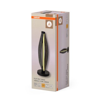 Osram - Lámpara de mesa LED DECOR FLAT LED/13W/230V gris