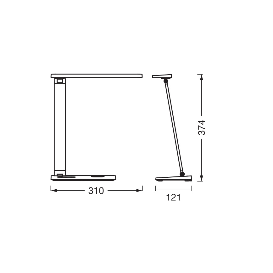 Osram - Lámpara de escritorio LED regulable OFFICE LINE LED/7W/230V 3000/4000/6500K negra
