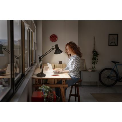 Osram - Lámpara de mesa LED regulable OFFICE LINE LED/9W/230V 3000K negra
