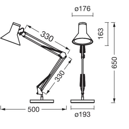 Osram - Lámpara de mesa LED regulable OFFICE LINE LED/9W/230V 3000K negra