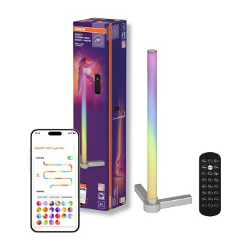 Osram - Lámpara de mesa LED RGBW regulable SMART+ MAGIC LED/7,5W/230V 2700-6500K plateada Wi-Fi + mando a distancia