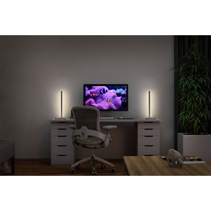 Osram - Lámpara de mesa LED RGBW regulable SMART+ MAGIC LED/7,5W/230V 2700-6500K plateada Wi-Fi + mando a distancia