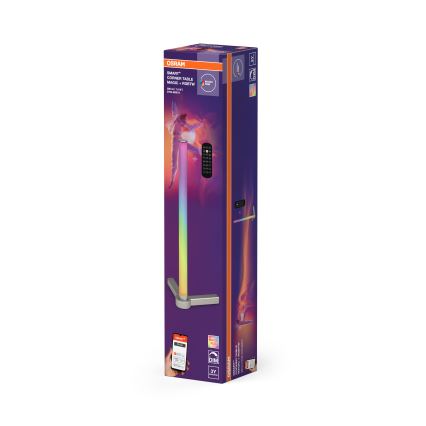 Osram - Lámpara de mesa LED RGBW regulable SMART+ MAGIC LED/7,5W/230V 2700-6500K plateada Wi-Fi + mando a distancia