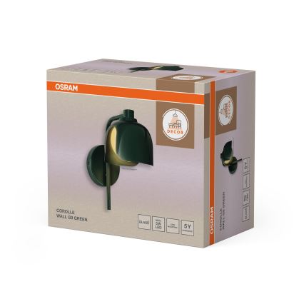 Osram - Lámpara de pared DECOR COROLLE 1xG9/20W/230V verde