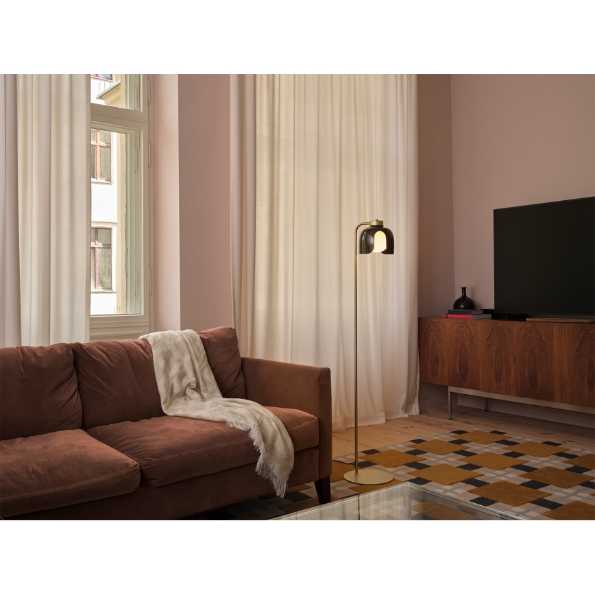 Osram - Lámpara de pie DECOR COROLLE 1xE27/15W/230V negro/dorado