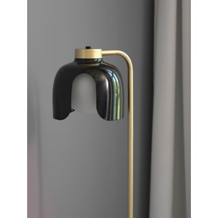 Osram - Lámpara de pie DECOR COROLLE 1xE27/15W/230V negro/dorado