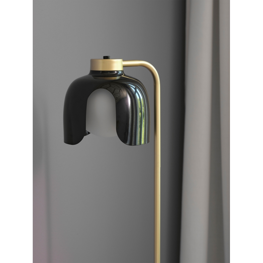 Osram - Lámpara de pie DECOR COROLLE 1xE27/15W/230V negro/dorado