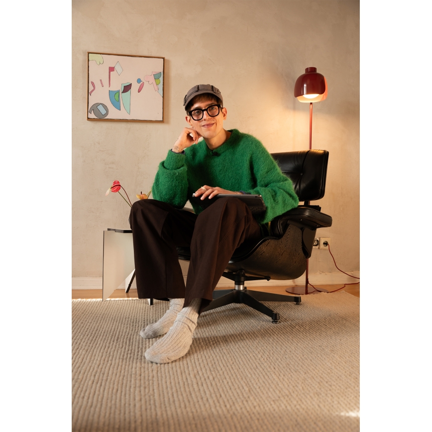 Osram - Lámpara de pie DECOR COROLLE 1xE27/15W/230V roja