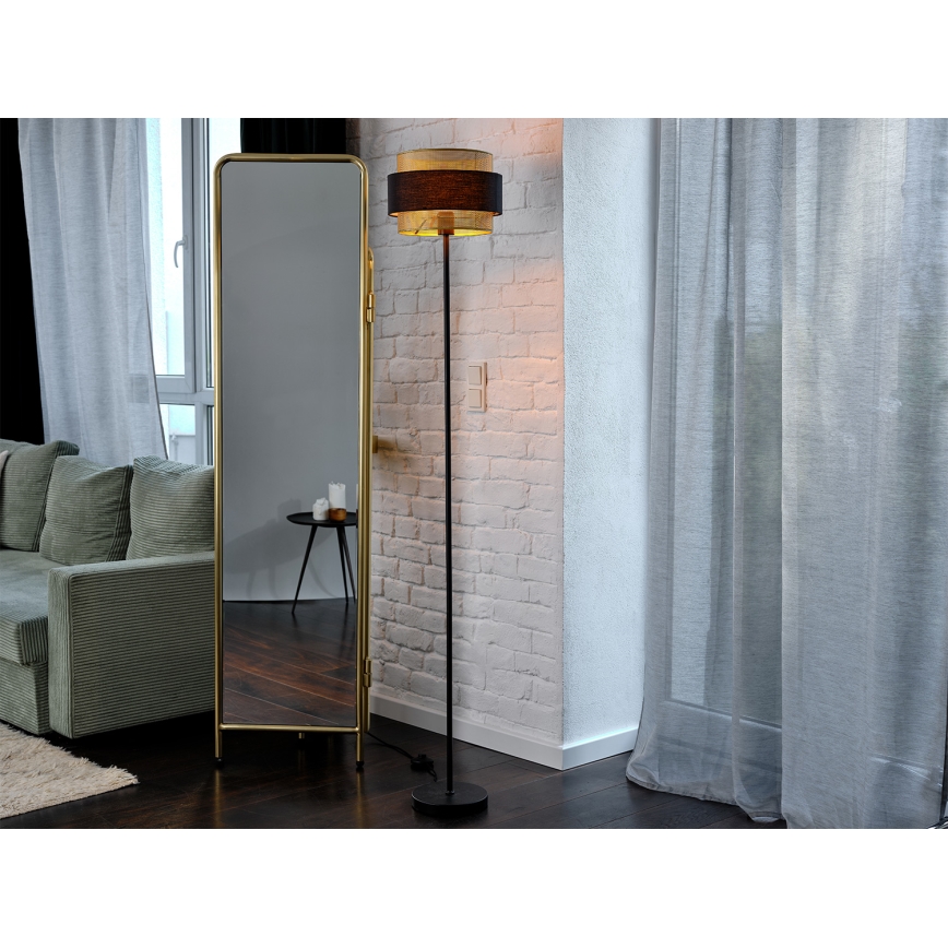 Osram - Lámpara de pie DECOR HORNET 1xE27/10W/230V negra/dorada