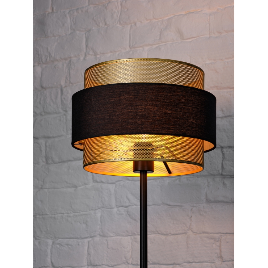 Osram - Lámpara de pie DECOR HORNET 1xE27/10W/230V negra/dorada