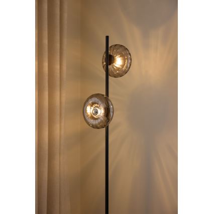 Osram - Lámpara de pie DECOR SMOKE 2xE14/12W/230V negro/gris ahumado