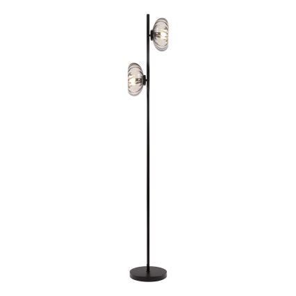 Osram - Lámpara de pie DECOR SMOKE 2xE14/12W/230V negro/gris ahumado