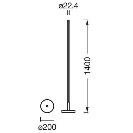 Osram - Lámpara de pie LED RGBW regulable SMART+ MAGIC LED/11,5W/230V 2700-6500K plateada Wi-Fi + control remoto