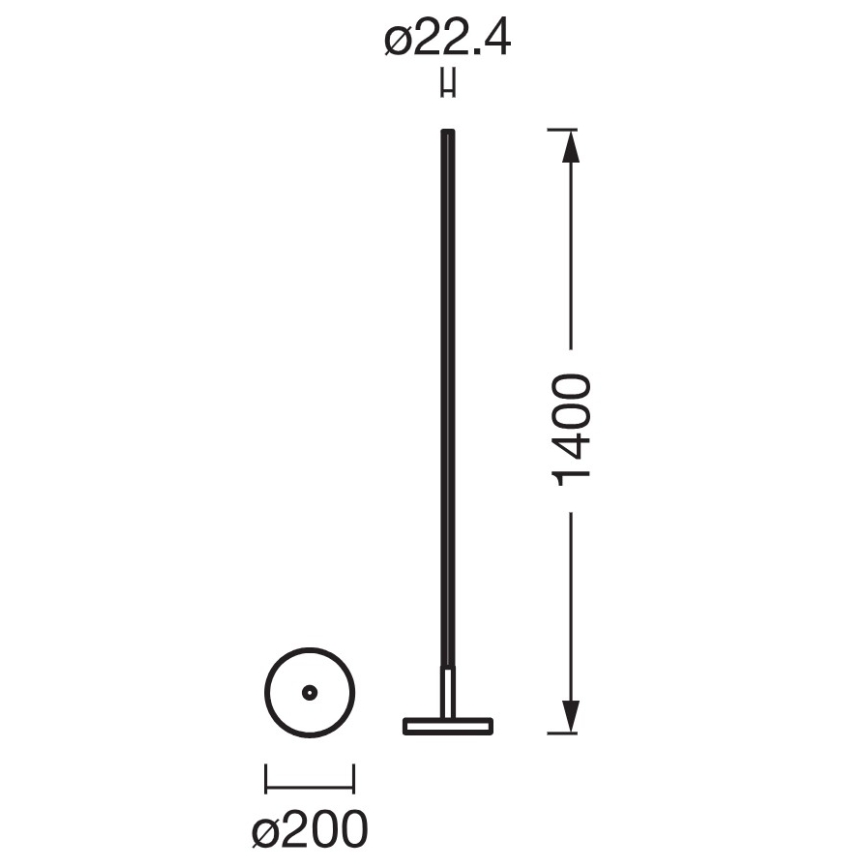 Osram - Lámpara de pie LED RGBW regulable SMART+ MAGIC LED/11,5W/230V 2700-6500K plateada Wi-Fi + control remoto