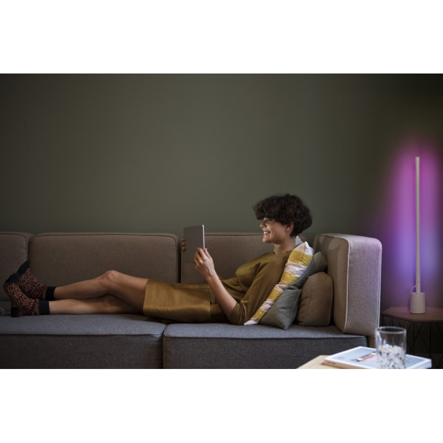 Osram - Lámpara de pie regulable LED RGBW SMART+ FLOOR LED/8W/230V 2700-6500K Wi‑Fi blanca + mando a distancia