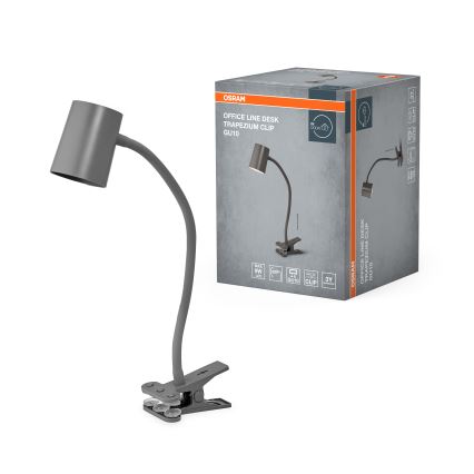 Osram - Lámpara de sobremesa con pinza DESK LINE 1xGU10/9W/230V gris