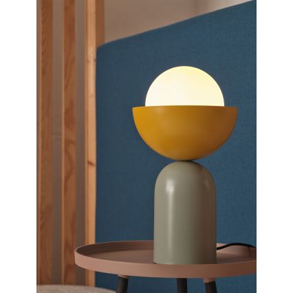 Osram - Lámpara de sobremesa DECOR BOWL 1xE14/25W/230V verde/amarilla