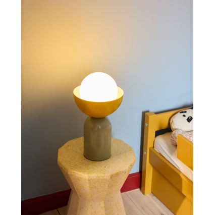 Osram - Lámpara de sobremesa DECOR BOWL 1xE14/25W/230V verde/amarilla