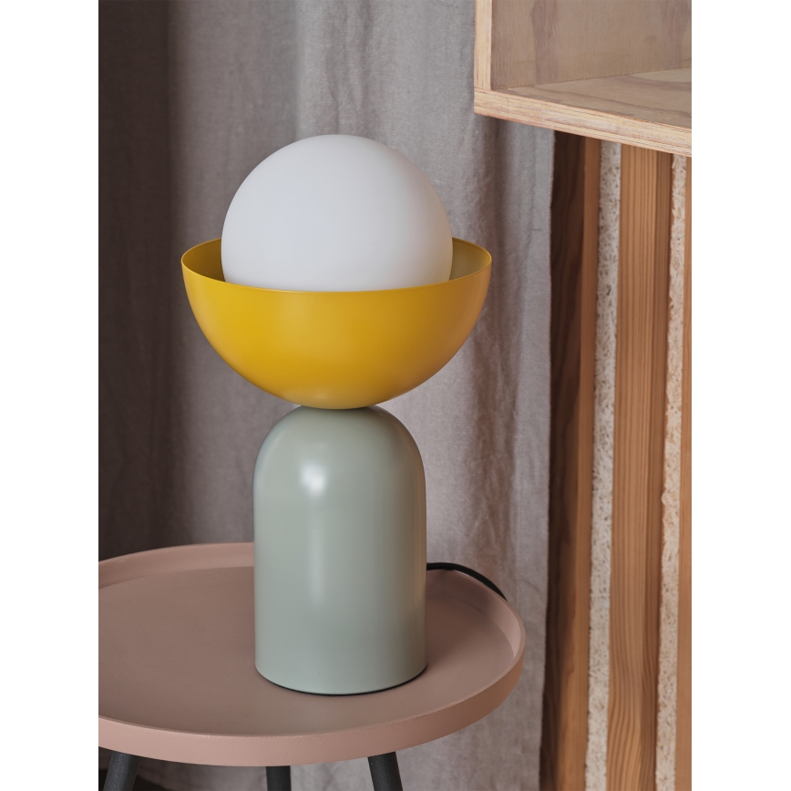 Osram - Lámpara de sobremesa DECOR BOWL 1xE14/25W/230V verde/amarilla