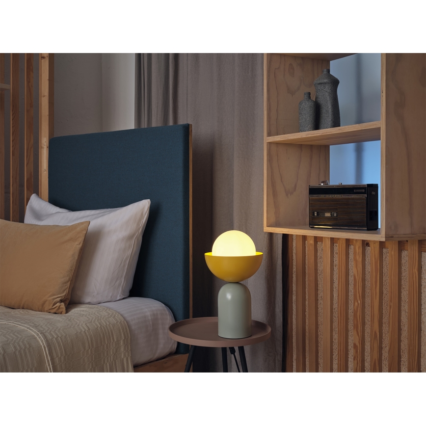 Osram - Lámpara de sobremesa DECOR BOWL 1xE14/25W/230V verde/amarilla