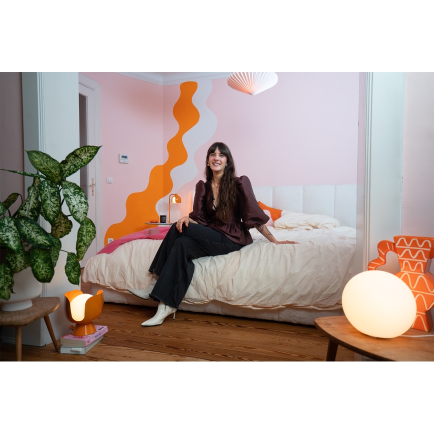 Osram - Lámpara de sobremesa DECOR COROLLE 1xG9/20W/230V naranja