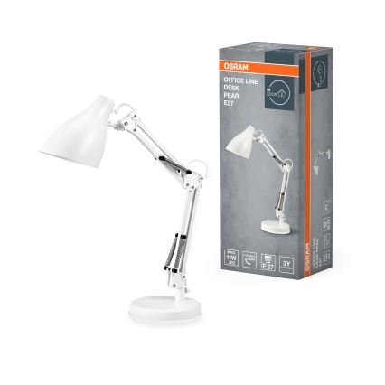 Osram - Lámpara de sobremesa DESK LINE 1xE27/11W/230V blanca