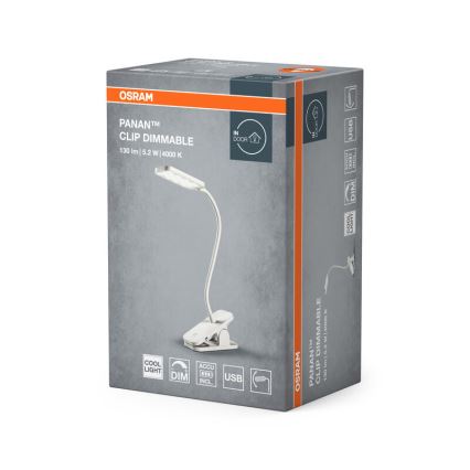 Osram - Lámpara de sobremesa táctil LED regulable PANAN LED/5,2W/5V 1200 mAh