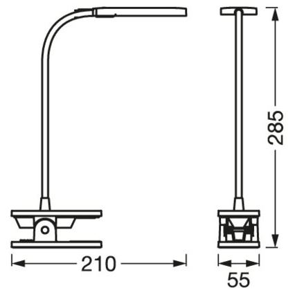 Osram - Lámpara de sobremesa táctil LED regulable PANAN LED/5,2W/5V 1200 mAh