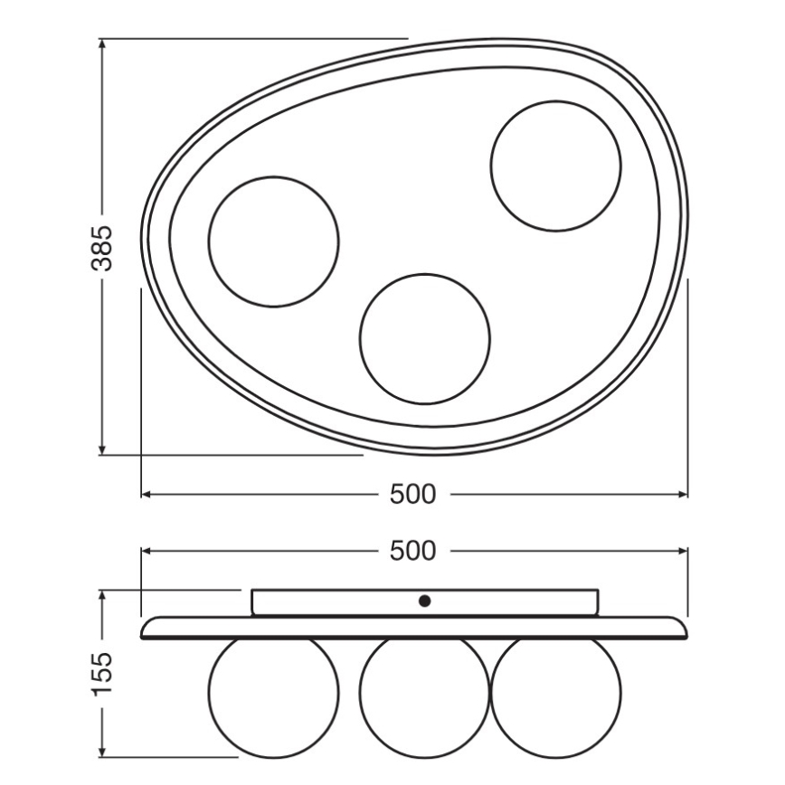 Osram - Lámpara de techo ACACIA NEST 3xG9/5W/230V acabado en acacia
