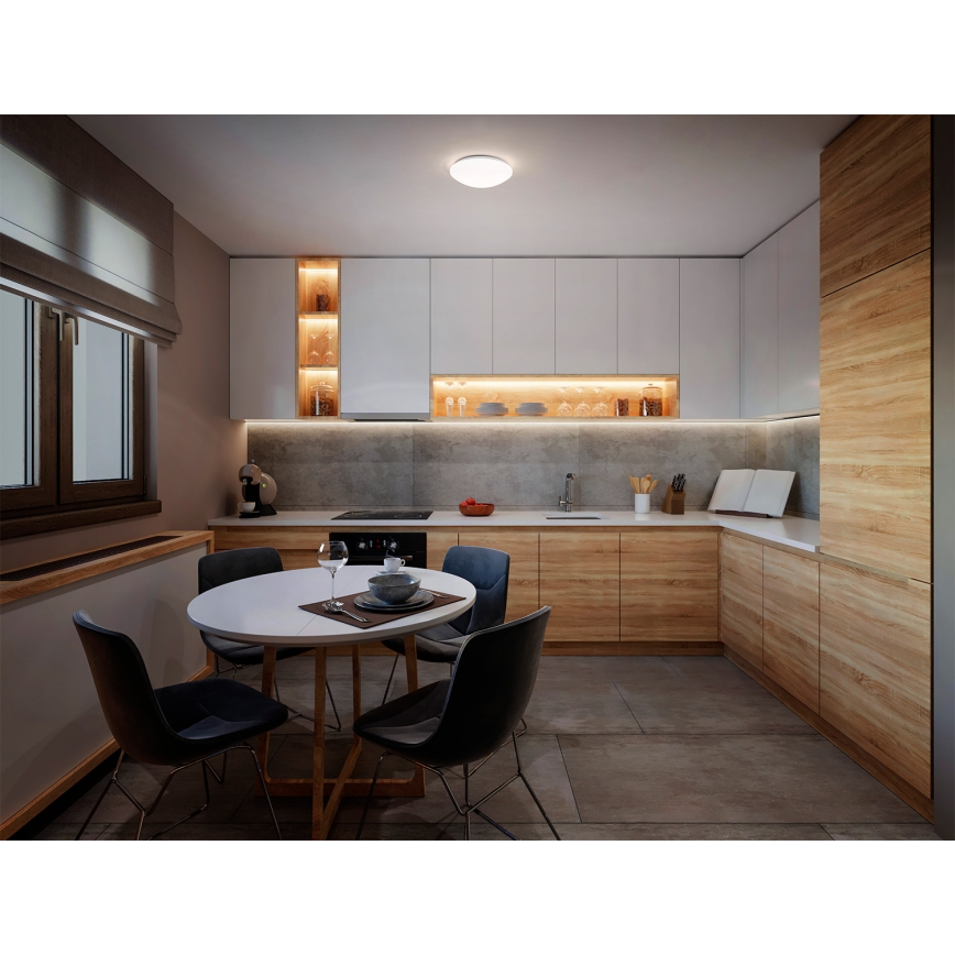 Osram - Lámpara de techo CEILING ESSENTIAL 1xE27/25W/230V Ø 25 cm blanca