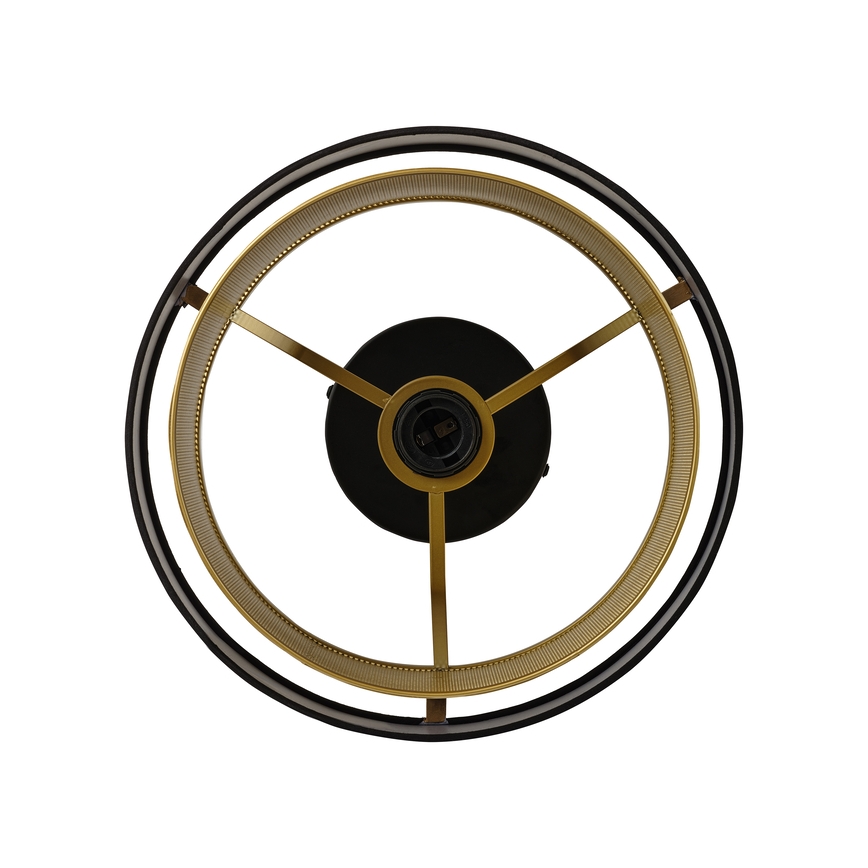 Osram - Lámpara de techo DECOR HORNET 1xE27/10W/230V diámetro 30 cm negro/dorado