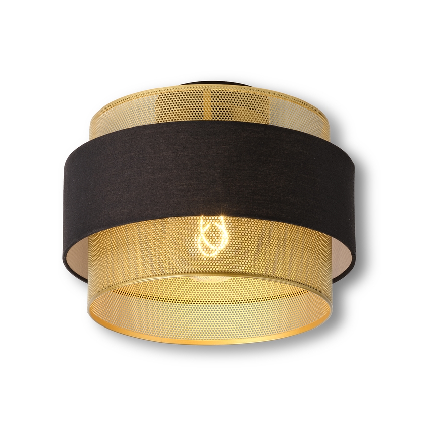 Osram - Lámpara de techo DECOR HORNET 1xE27/10W/230V diámetro 30 cm negro/dorado