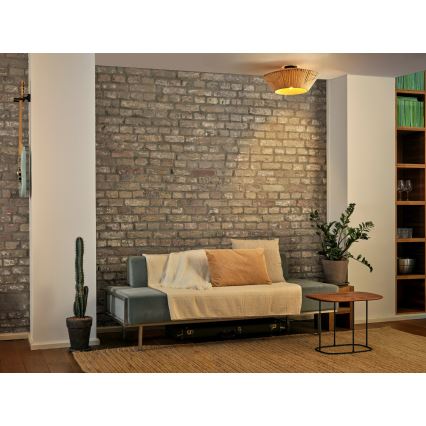 Osram - Lámpara de techo DECOR STRIPES 1xE27/10W/230V Ø 40,5 cm beige