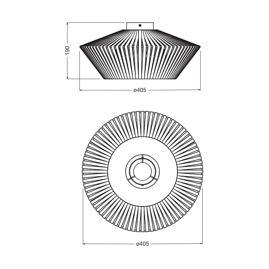 Osram - Lámpara de techo DECOR STRIPES 1xE27/10W/230V Ø 40,5 cm beige