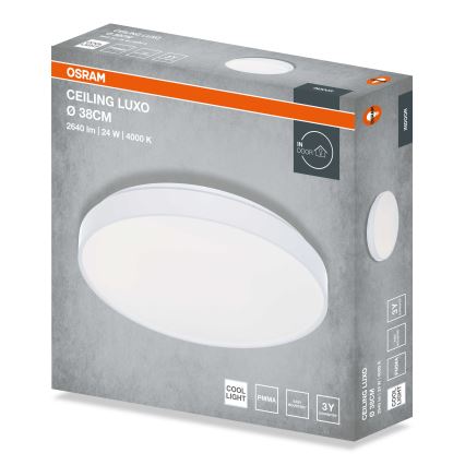 Osram - Lámpara de techo LED CEILING LUXO LED/24W/230V, Ø 38 cm, blanca