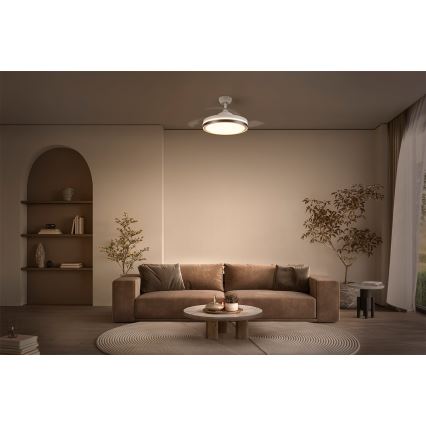 Osram - Lámpara de techo LED con ventilador CEILING FAN LED/66W/230V 3000/4000/6500K blanco + mando a distancia