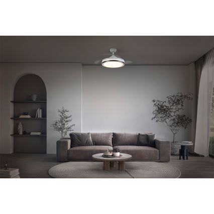 Osram - Lámpara de techo LED con ventilador CEILING FAN LED/66W/230V 3000/4000/6500K blanco + mando a distancia