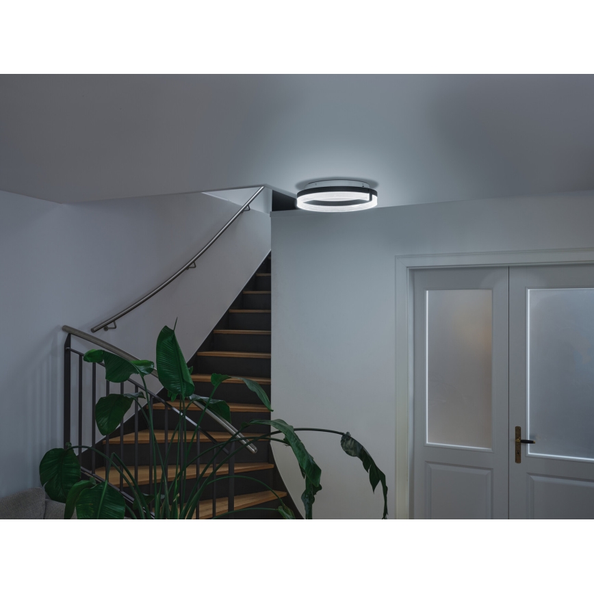 Osram - Plafón LED DECOR CIRCLE LED/25W/230V 3000/4000/6500K diámetro 40 cm negro/blanco