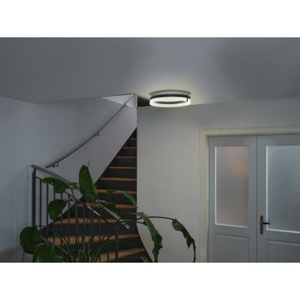 Osram - Plafón LED DECOR CIRCLE LED/25W/230V 3000/4000/6500K diámetro 40 cm negro/blanco