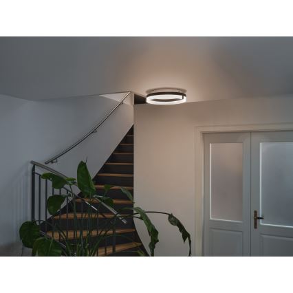 Osram - Plafón LED DECOR CIRCLE LED/25W/230V 3000/4000/6500K diámetro 40 cm negro/blanco