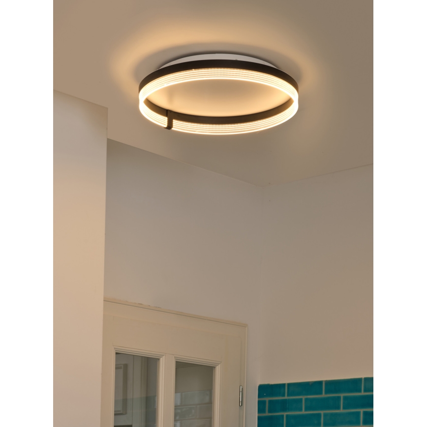 Osram - Luminaria de techo LED DECOR CIRCLE, LED/32W/230V, 3000/4000/6500K, Ø 50 cm, negro/blanco