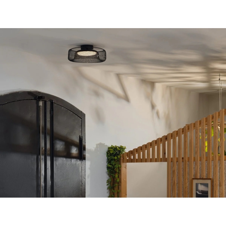 Osram - Lámpara de techo LED DECOR MESH LED/18,5W/230V Ø 30 cm negra