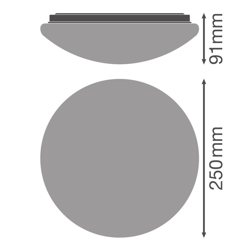 Osram - Lámpara de techo LED ESSENTIAL LED/13W/230V Ø 25 cm blanca