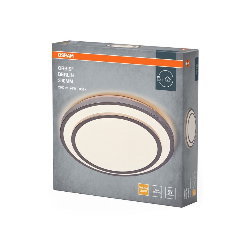 Osram - Lámpara de techo LED ORBIS BERLIN LED/24W/230V Ø 39 cm