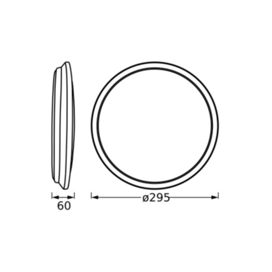 Osram - Lámpara de techo LED ORBIS DUBLIN LED/16W/230V, Ø 30 cm, plateada
