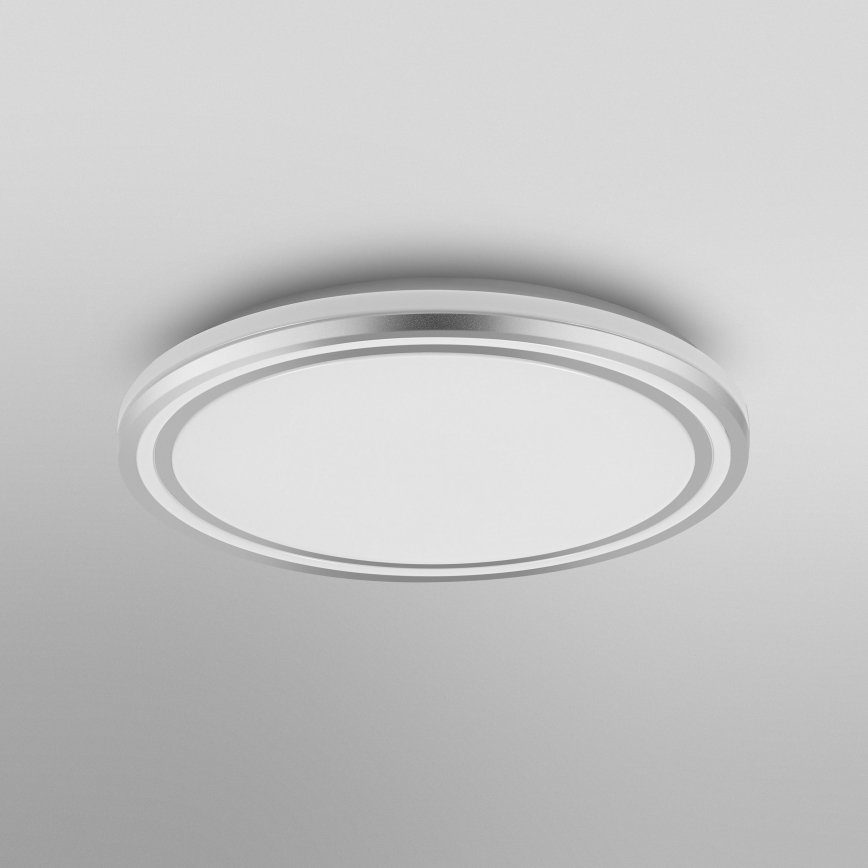 Osram - Lámpara de techo LED ORBIS HELMAN LED/24W/230V Ø 39 cm color plata