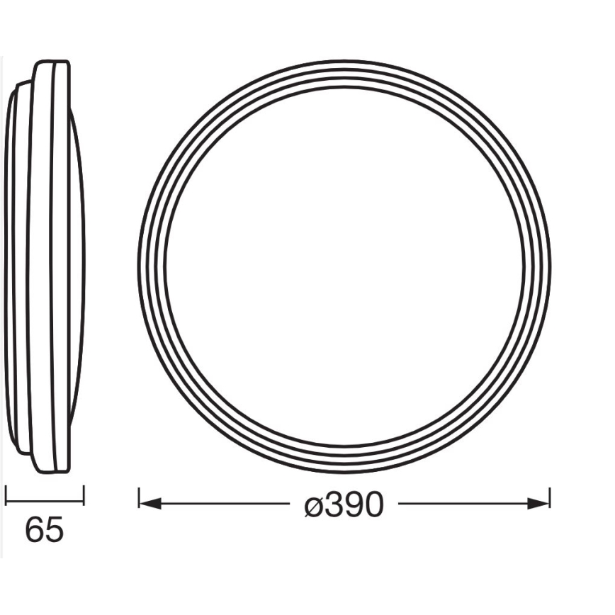 Osram - Lámpara de techo LED ORBIS HELMAN LED/24W/230V Ø 39 cm color plata